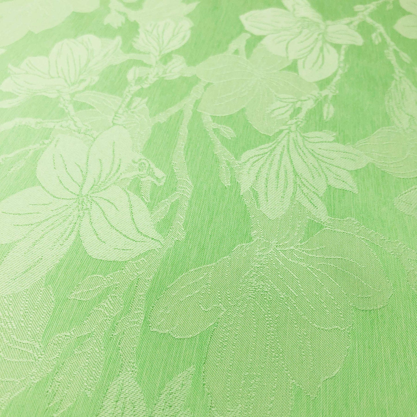 CAIT CHAPMAN HOME COLLECTION Spring Summer Botanic Garden Themed Jacquard Woven Tablecloth (70"x108" Tablecloth, Cantaloupe)