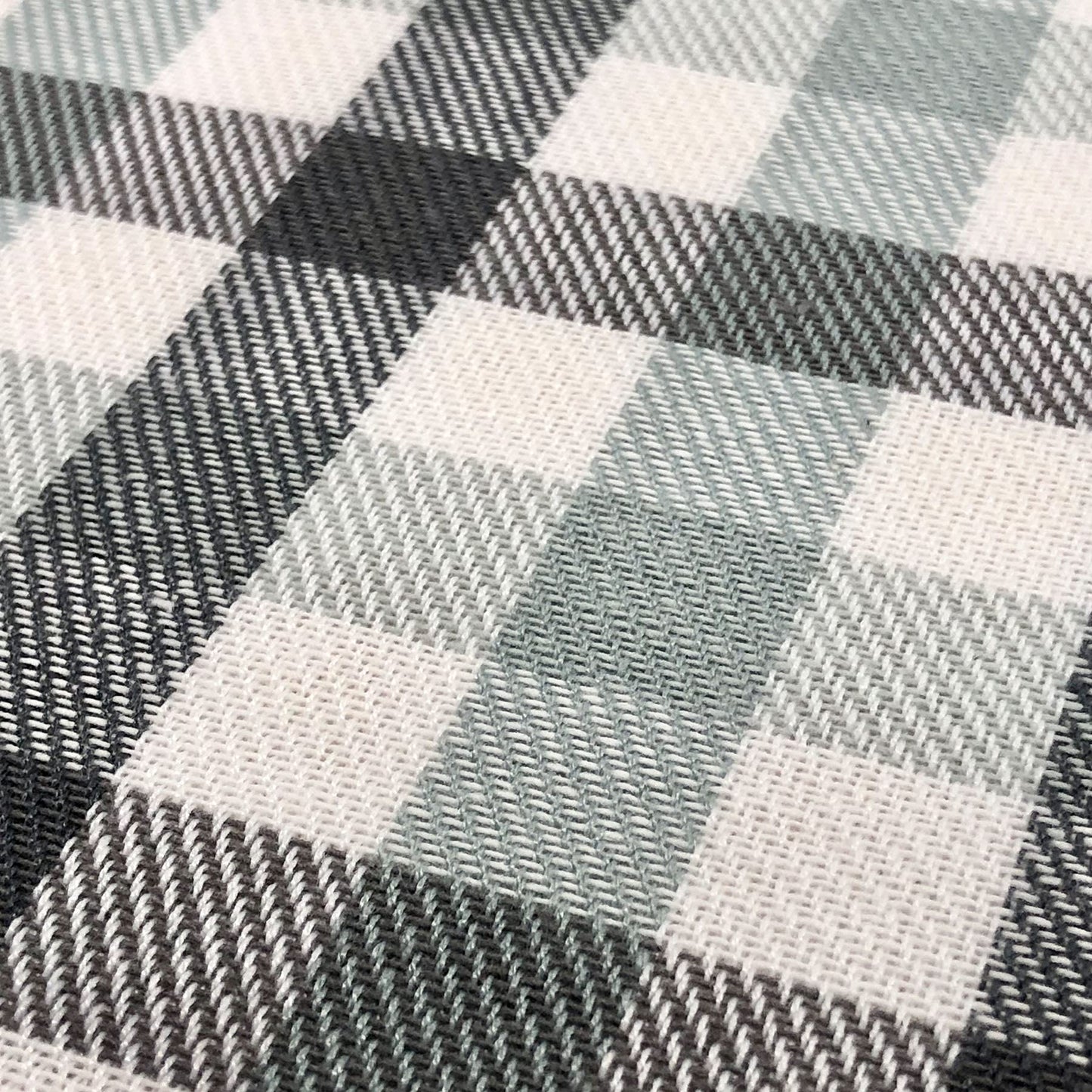 CAIT CHAPMAN HOME COLLECTION Everyday Comfy Plaid Checker Cotton-Polyester Blend Fabric Woven Table Linen (60"x102" Tablecloth, Gray Plaid)