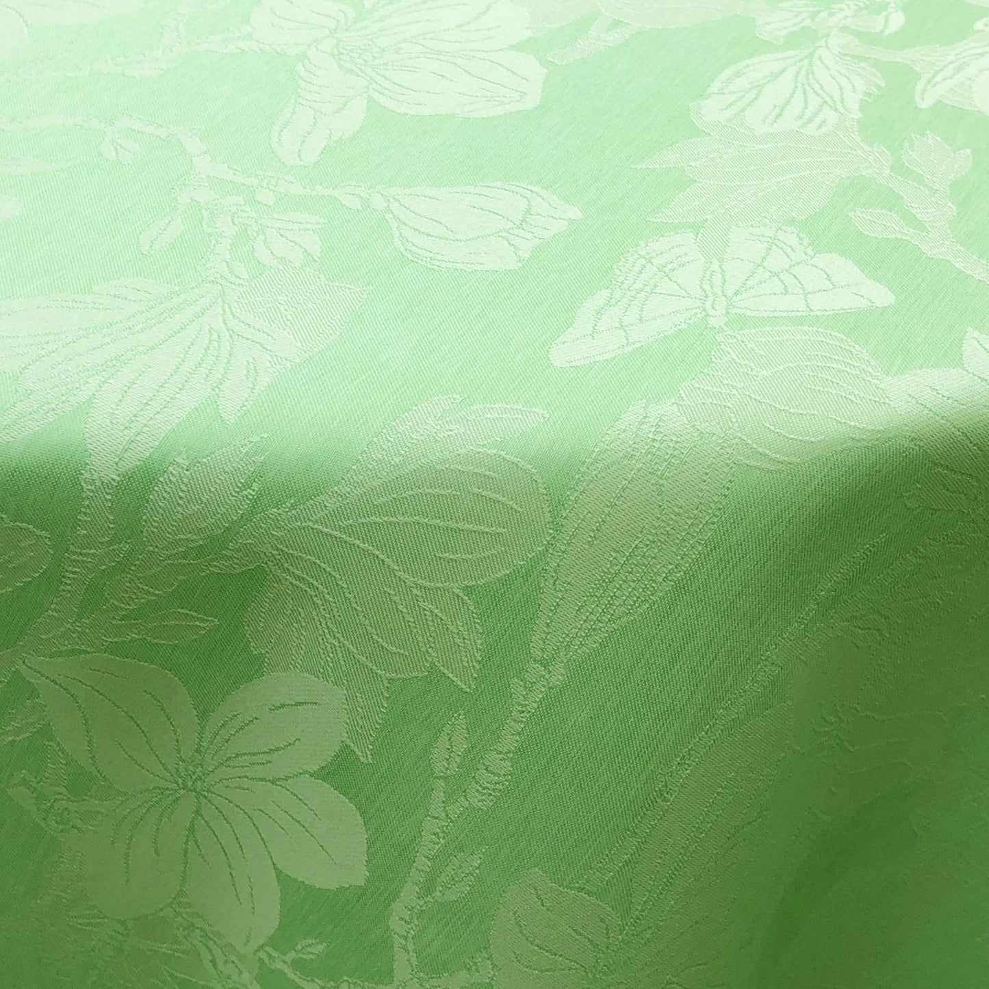 CAIT CHAPMAN HOME COLLECTION Spring Summer Botanic Garden Themed Jacquard Woven Tablecloth (70"x108" Tablecloth, Cantaloupe)