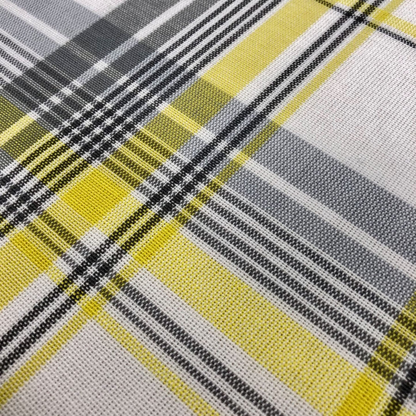 CAIT CHAPMAN HOME COLLECTION Everyday Comfy Plaid Checker Cotton-Polyester Blend Fabric Woven Table Linen (60"x102" Tablecloth, Gray Plaid)