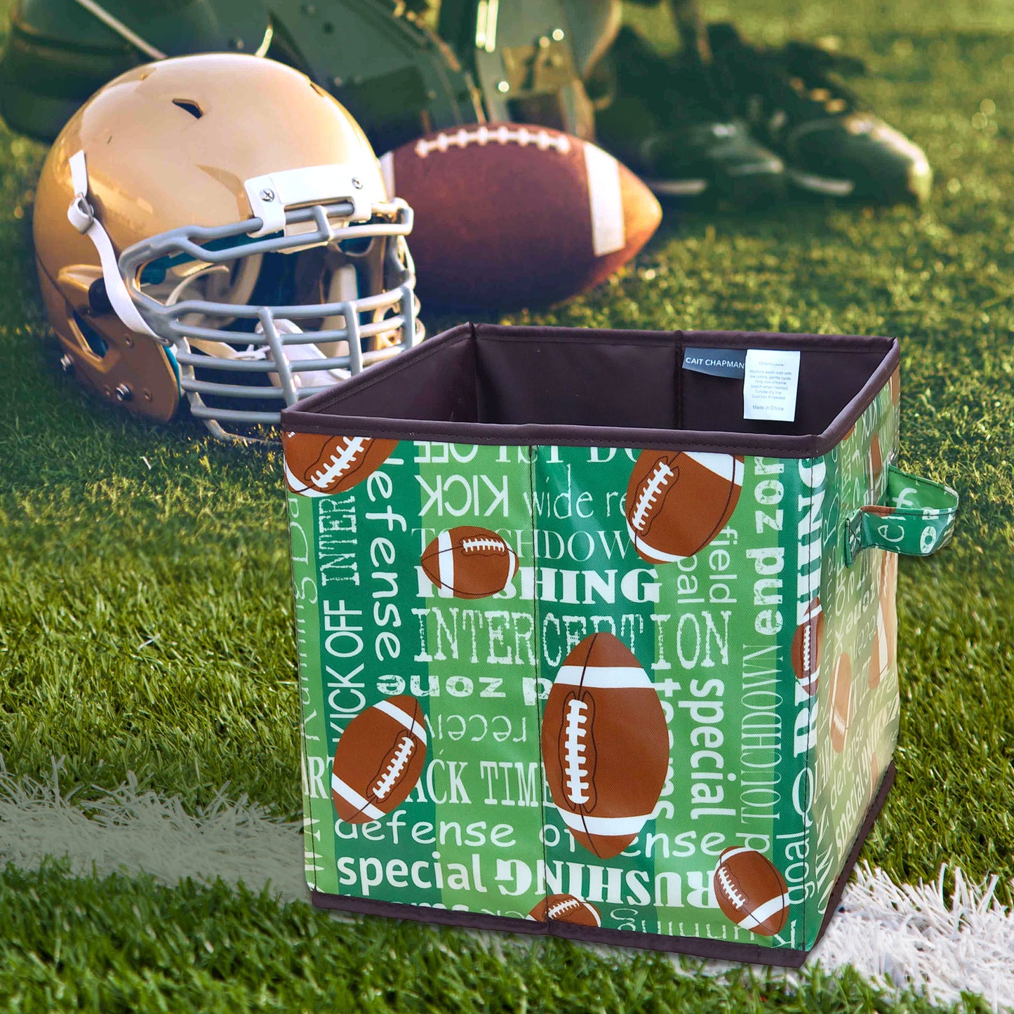 Passion for Football Collection 11"x11"x11" Storage Cube