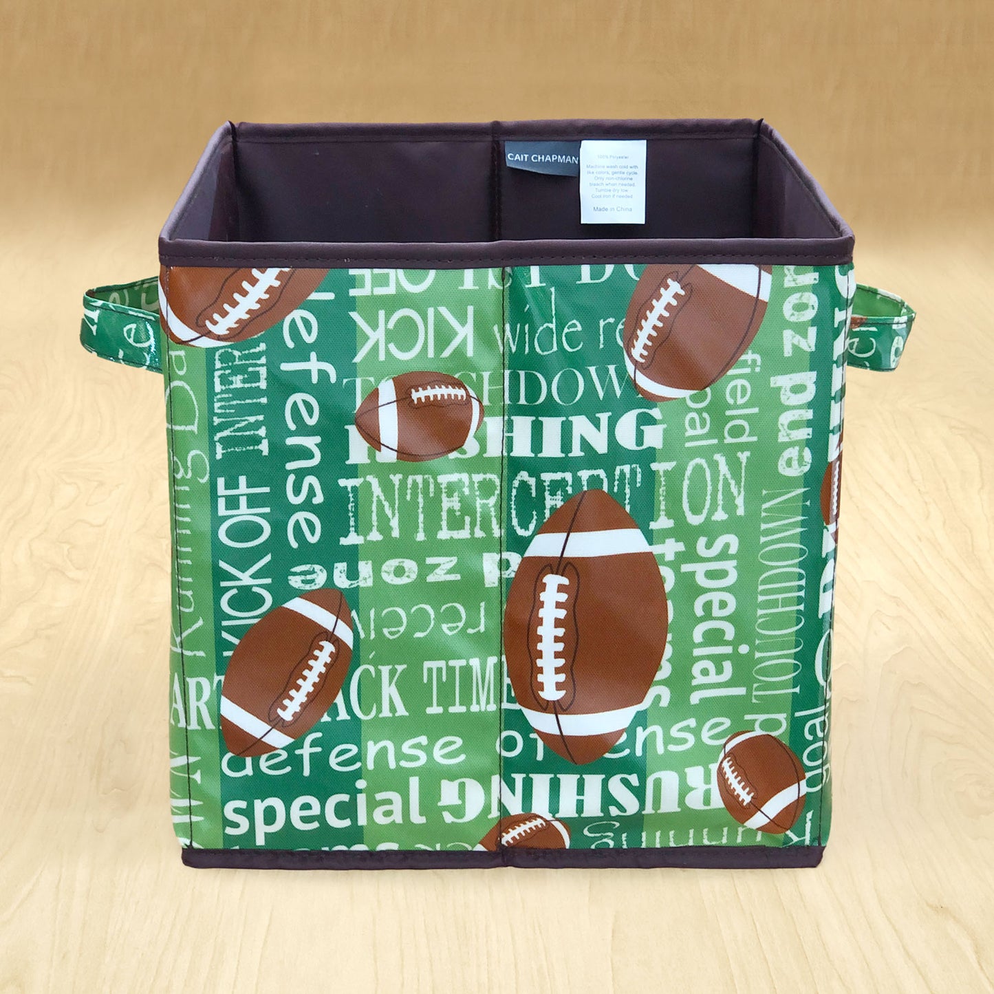 Passion for Football Collection 11"x11"x11" Storage Cube