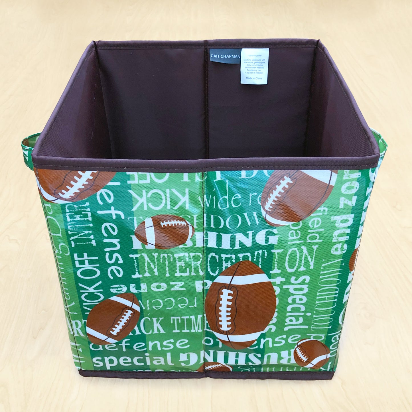 Passion for Football Collection 11"x11"x11" Storage Cube